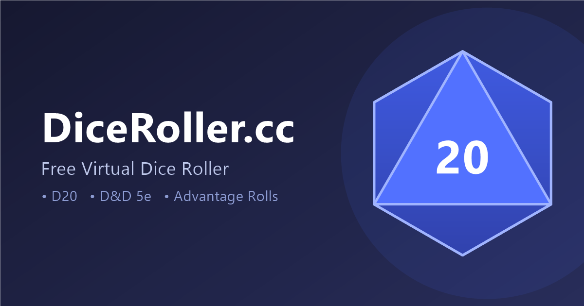 General Dice Roller | Universal Virtual Dice for All Games | DiceRoller.cc